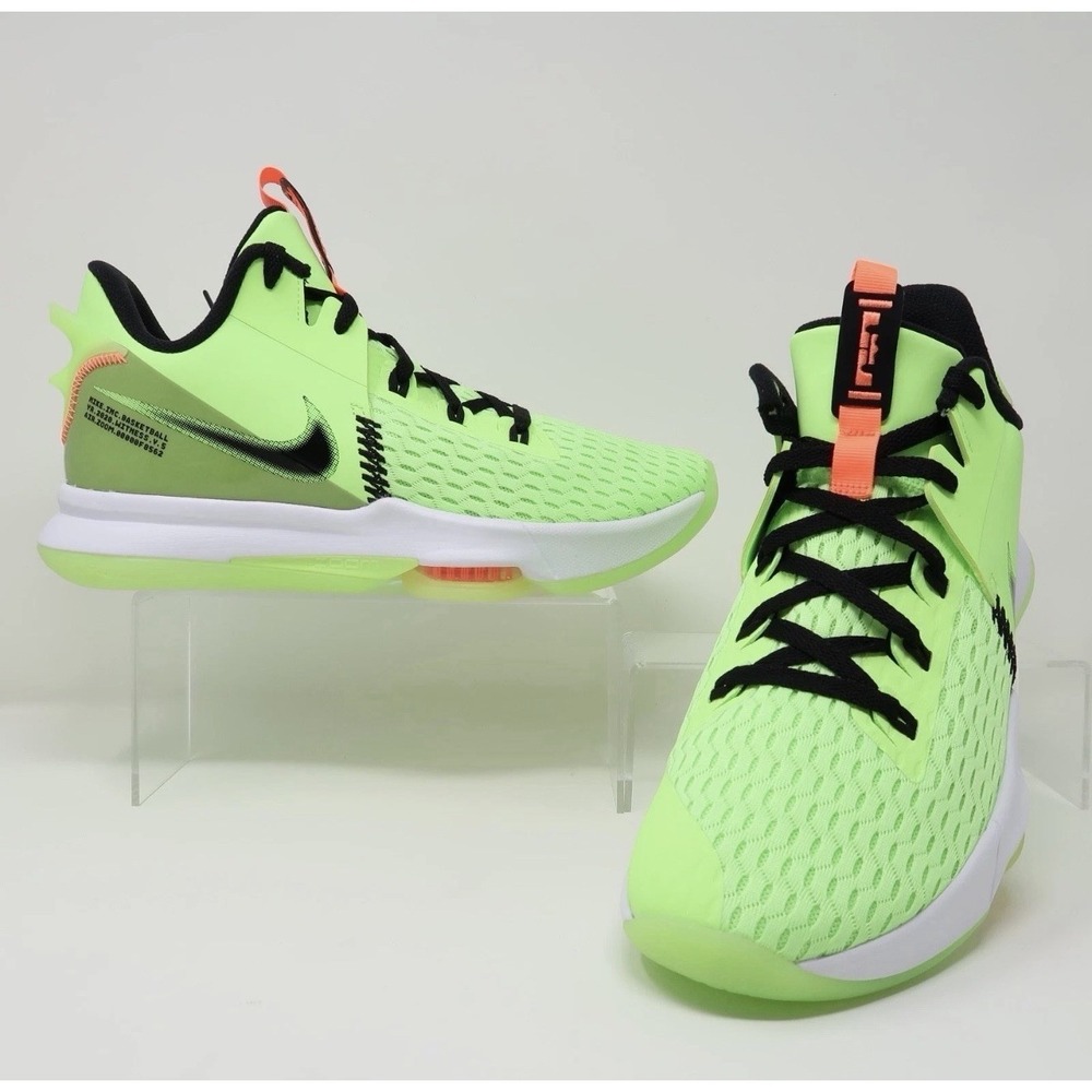 Nike Lebron Witness V Basketball Shoes Lime Green Black CQ9380-300 Men Size 11.5